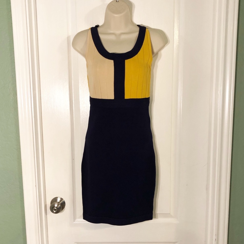 Wow Couture Colorblock Bandage Dress - Picture 1 of 8